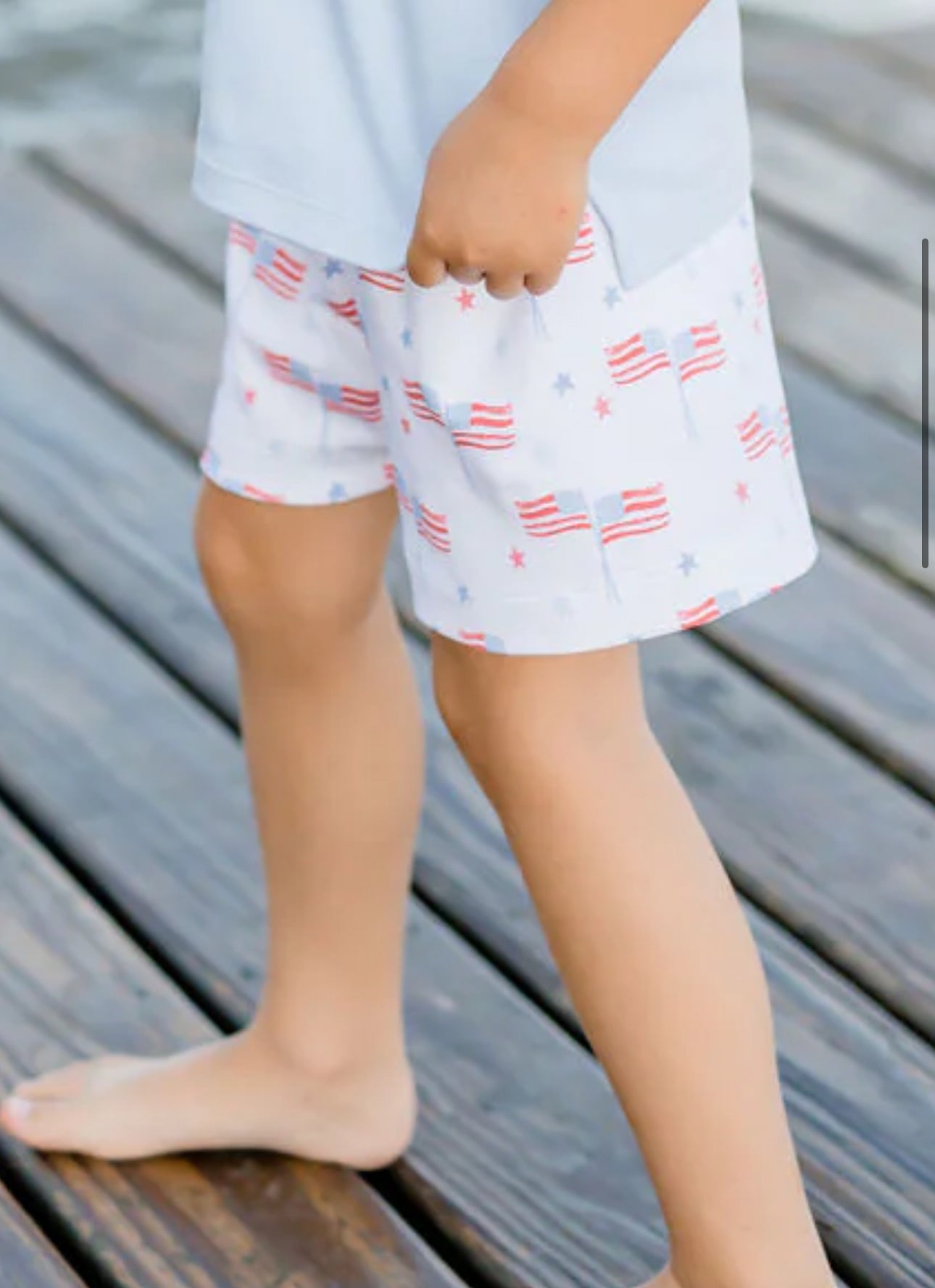 Conrad knit shorts || our country flag