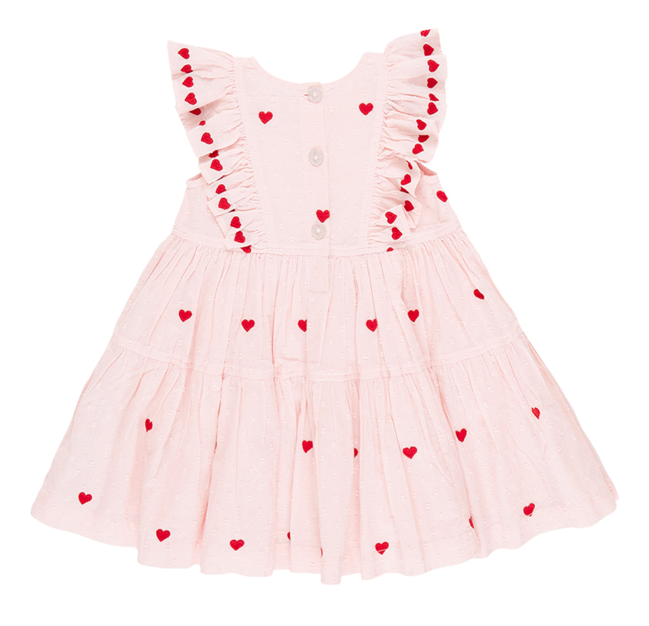 Confetti heart embroidery dress