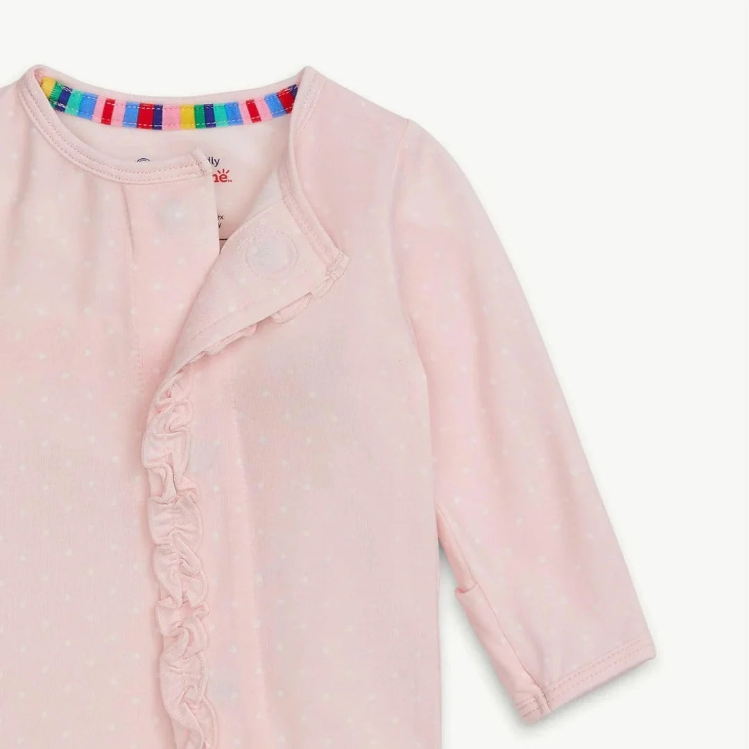 Magnetic me pin dot pink ruffle