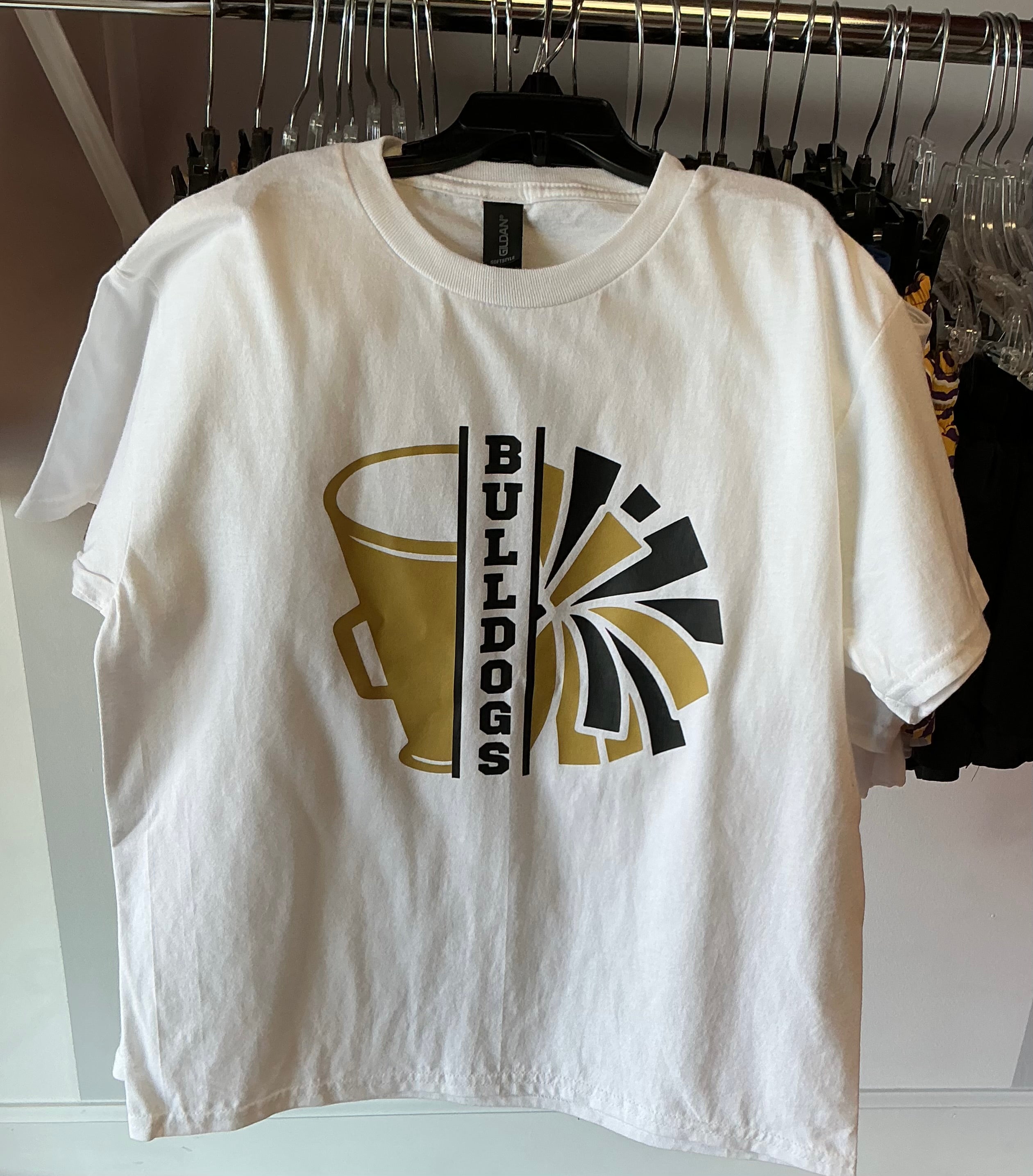 Bulldogs megaphone cheer tee