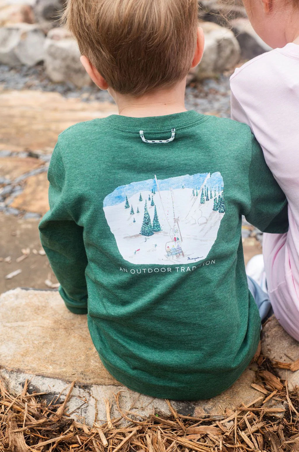 Longsleeve cotton Tee smoke pine