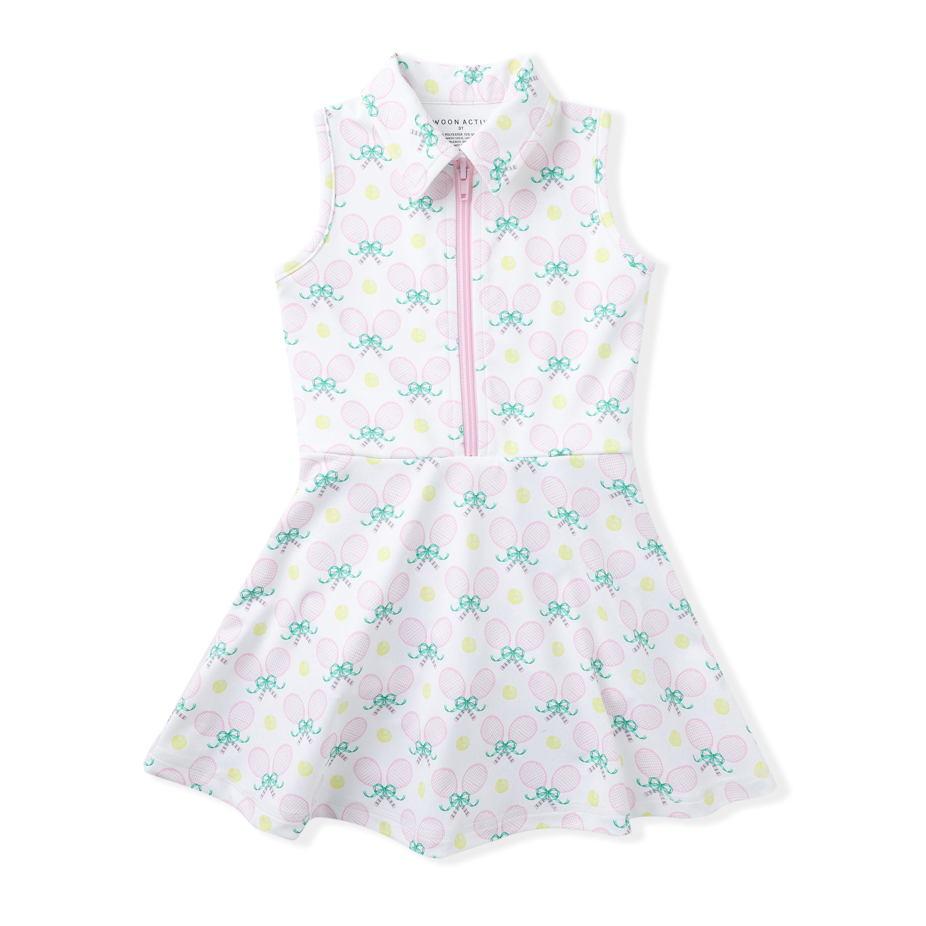 Racquet collar tennis dress