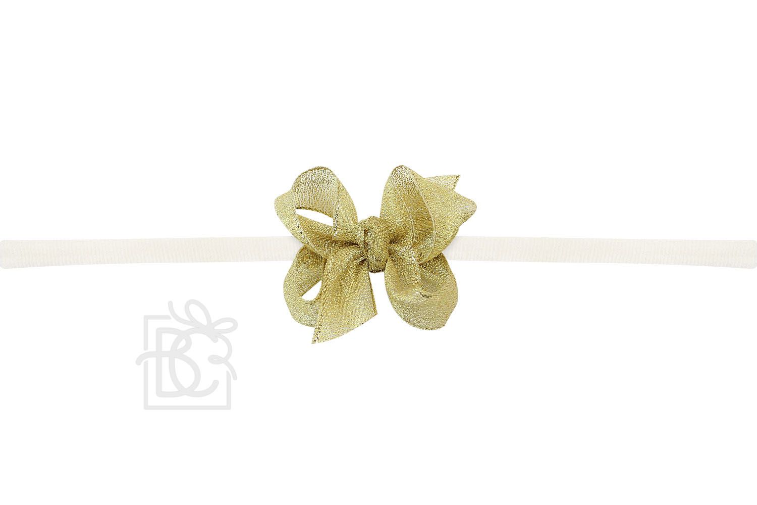 2.5" Headband Bow on thin nylon band