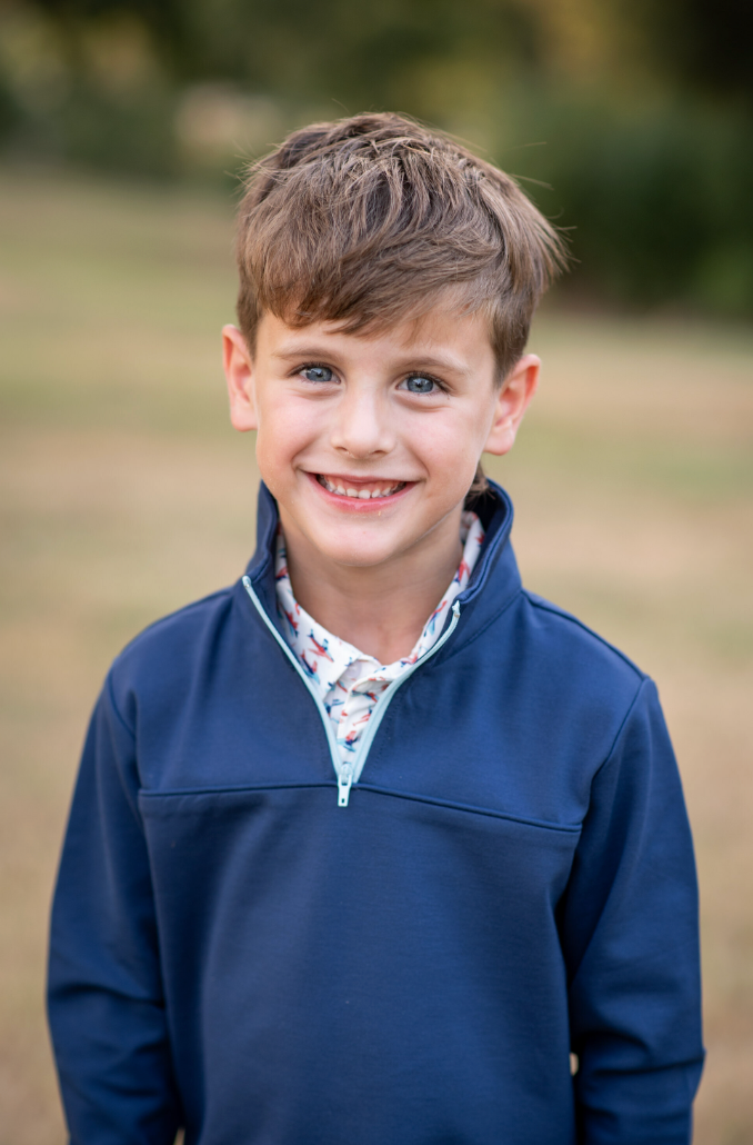 Navy 1/4 Zip Performance Pullover