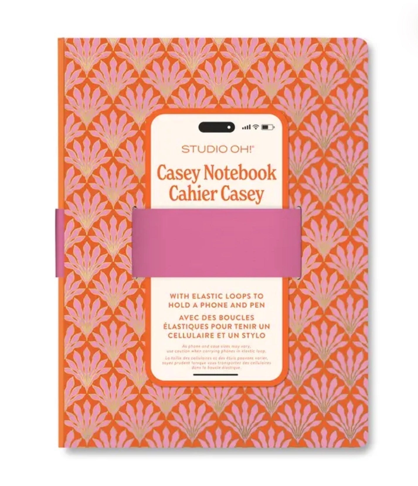 Tropical Blooms Casey Notebook with Phone Loop
