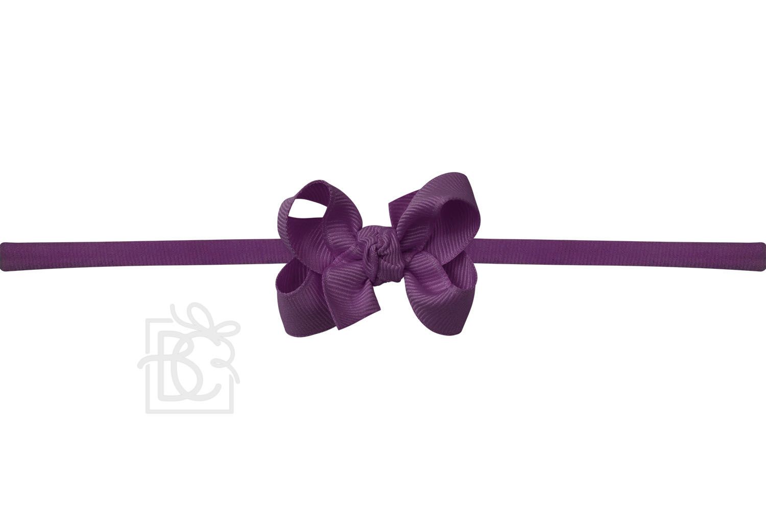 2.5" Headband Bow on thin nylon band