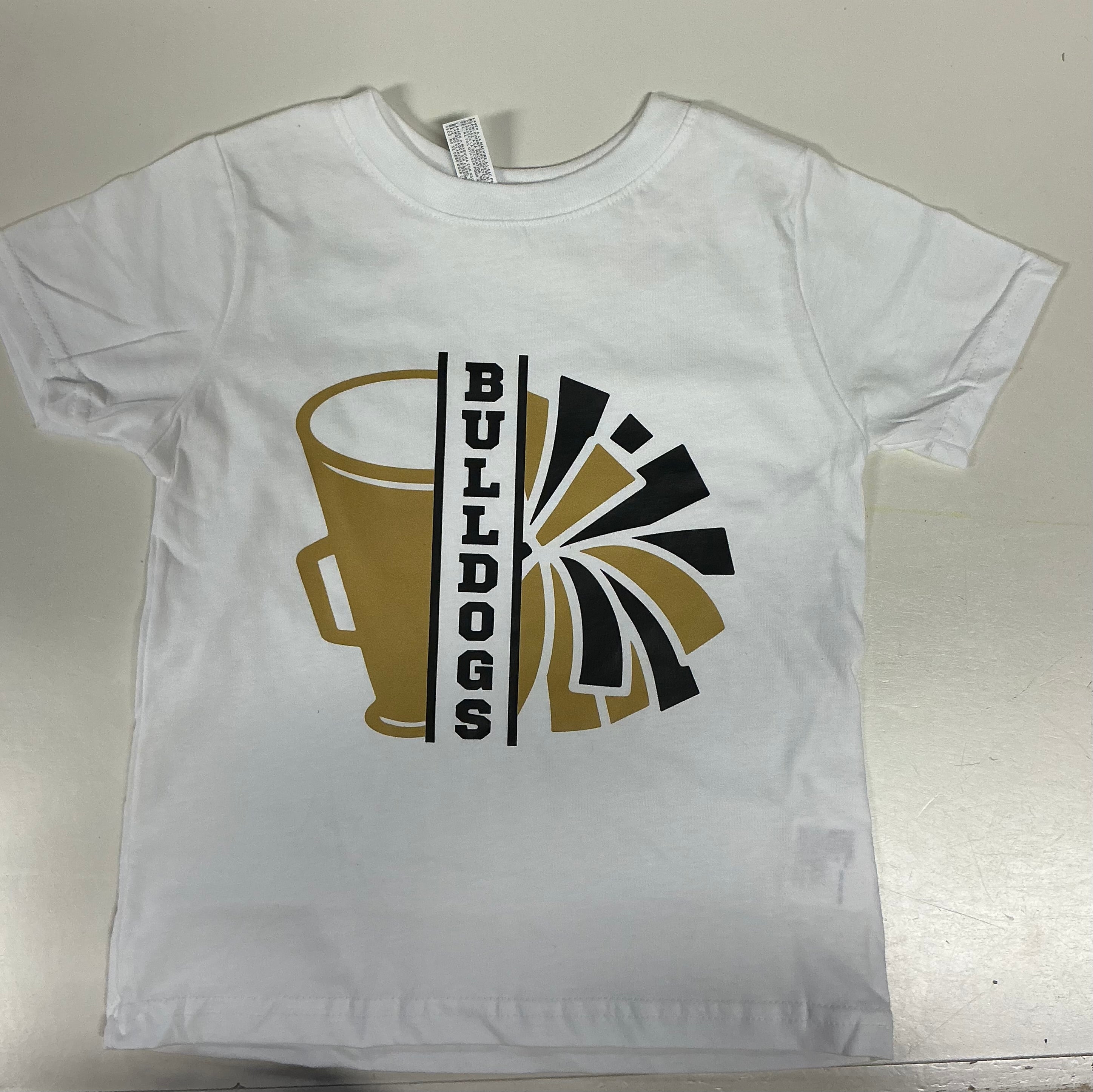 Bulldogs megaphone cheer tee