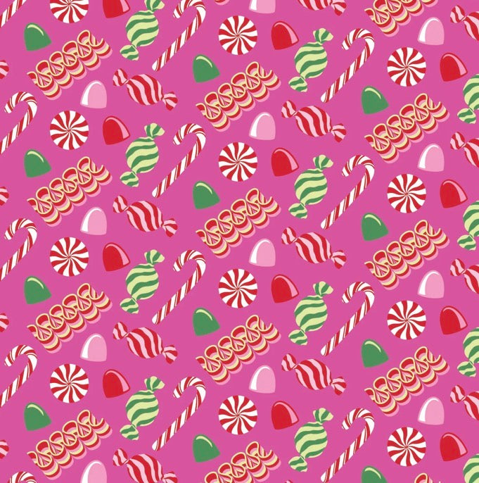 Olive Set Girls’ Legging Set || Christmas Candy Pink