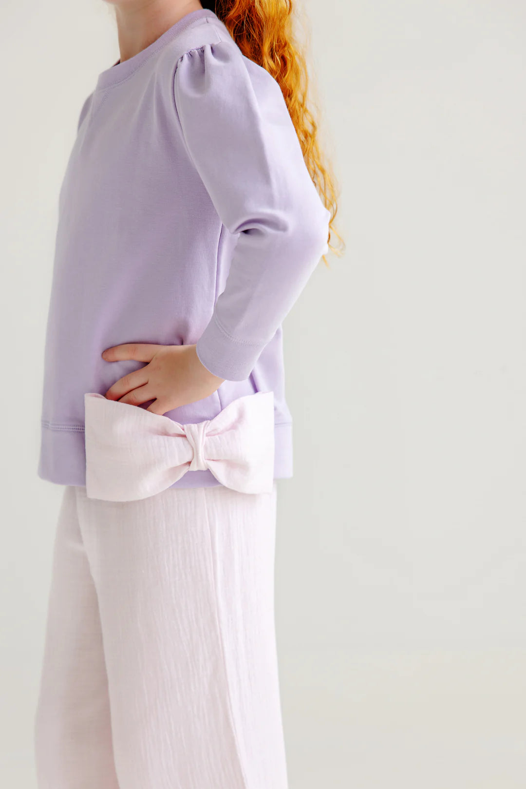 Lauderdale Lavender Cassidy Comfy bow Crewneck