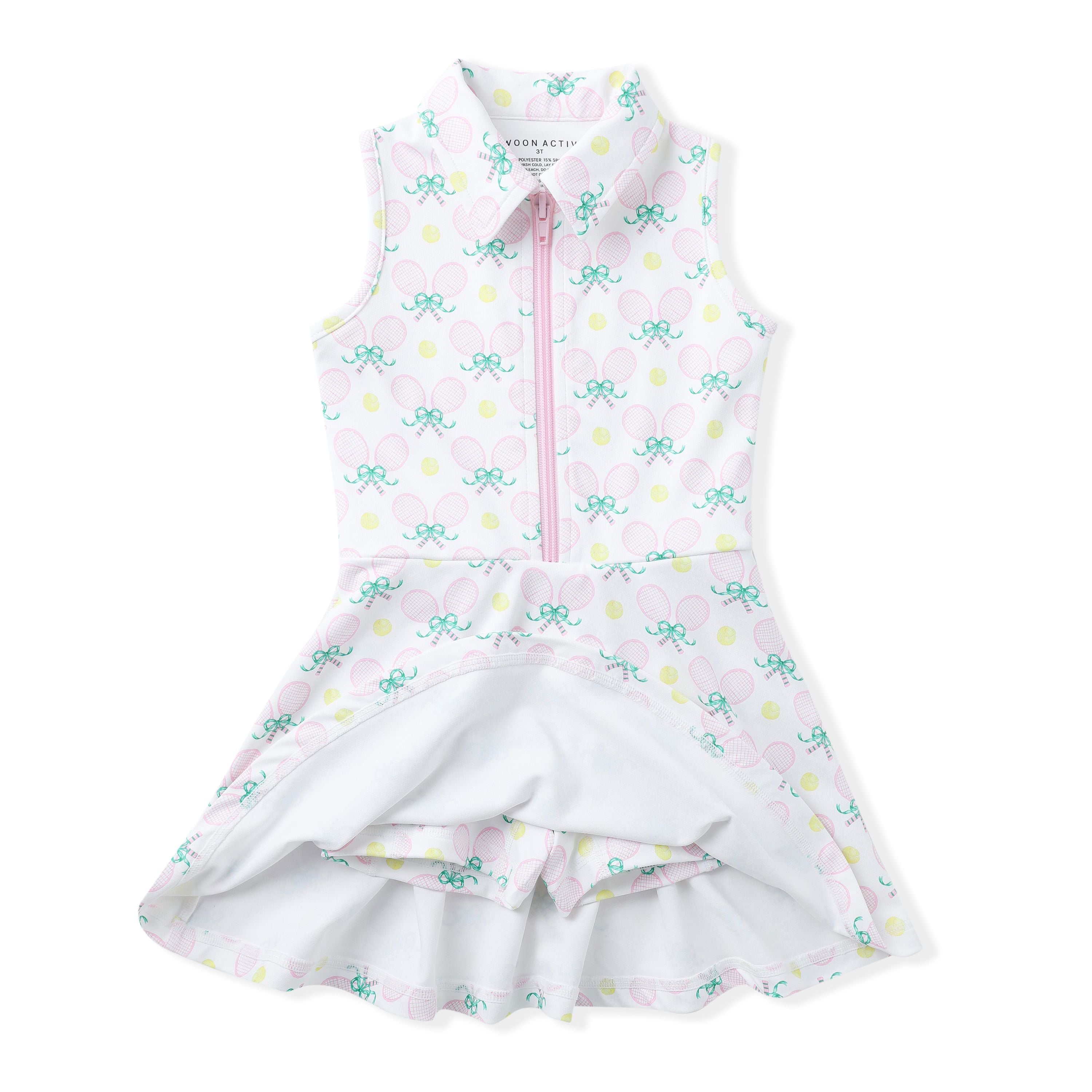 Racquet collar tennis dress