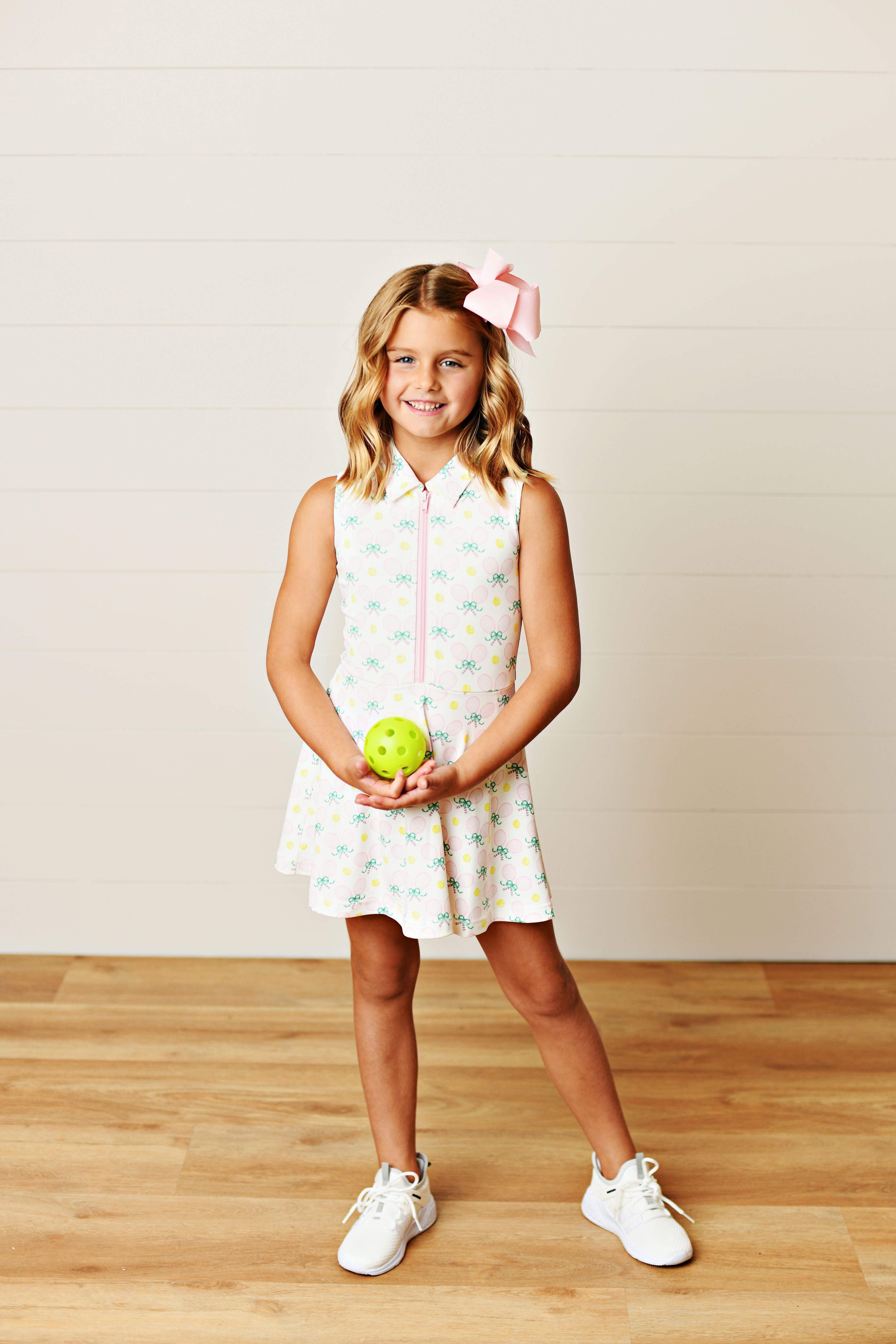 Racquet collar tennis dress