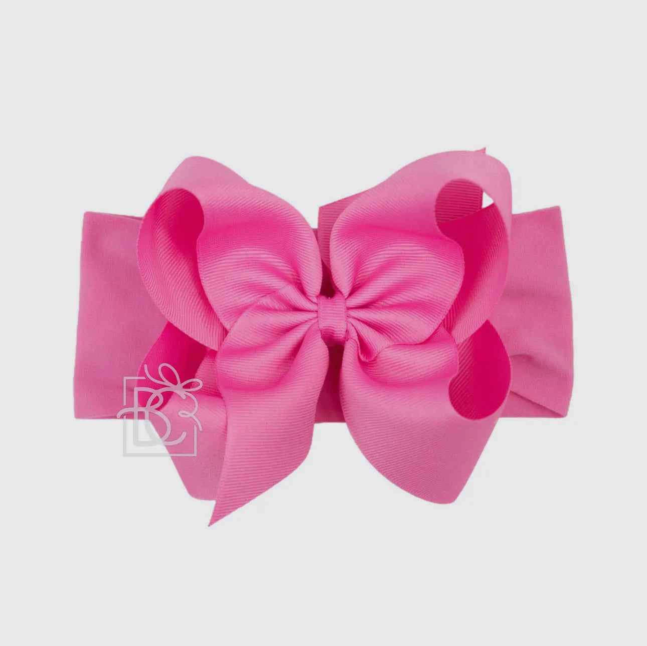 Wide pantyhose headband with 4.5” bow (0/3m)