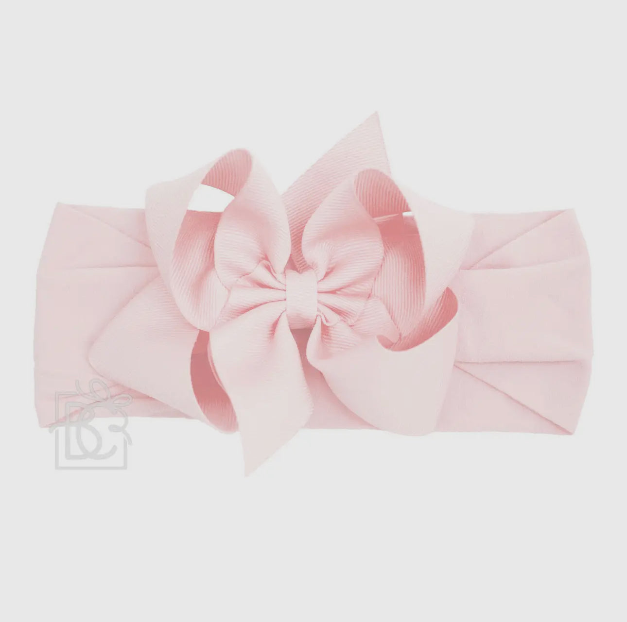 Wide pantyhose headband with 4.5” bow (0/3m)