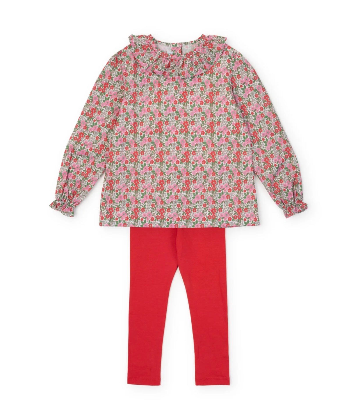 Emma Set Girls’ Legging Set || Floral Noel