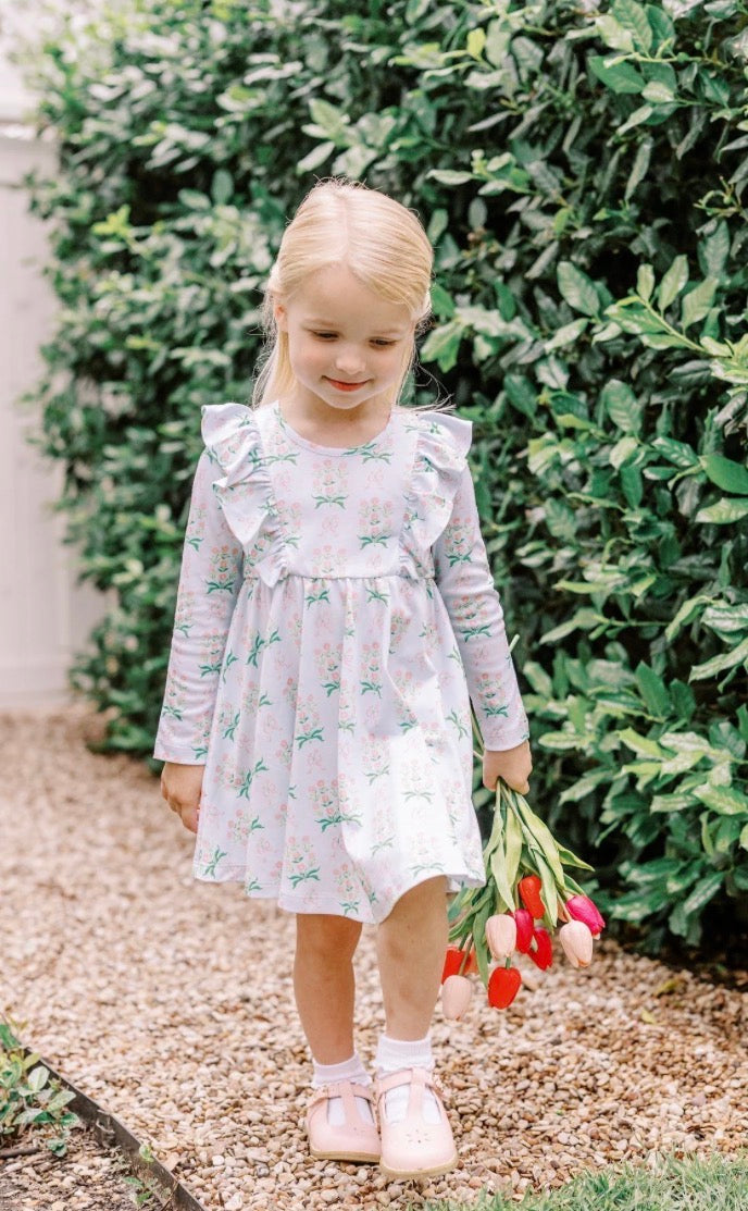 Margot Long Sleeve Twirl Dress