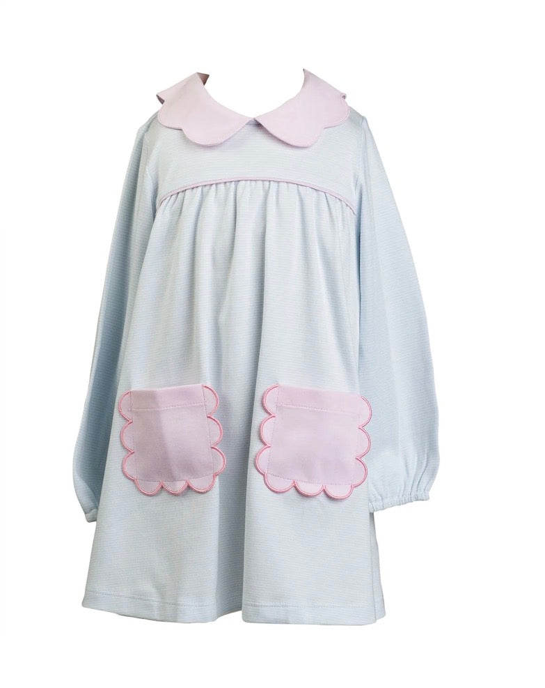 Scallop Pocket Dress