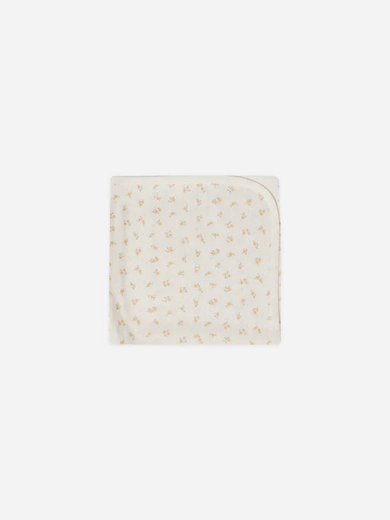 Pointelle Organic baby swaddle blanket || ditsy melon