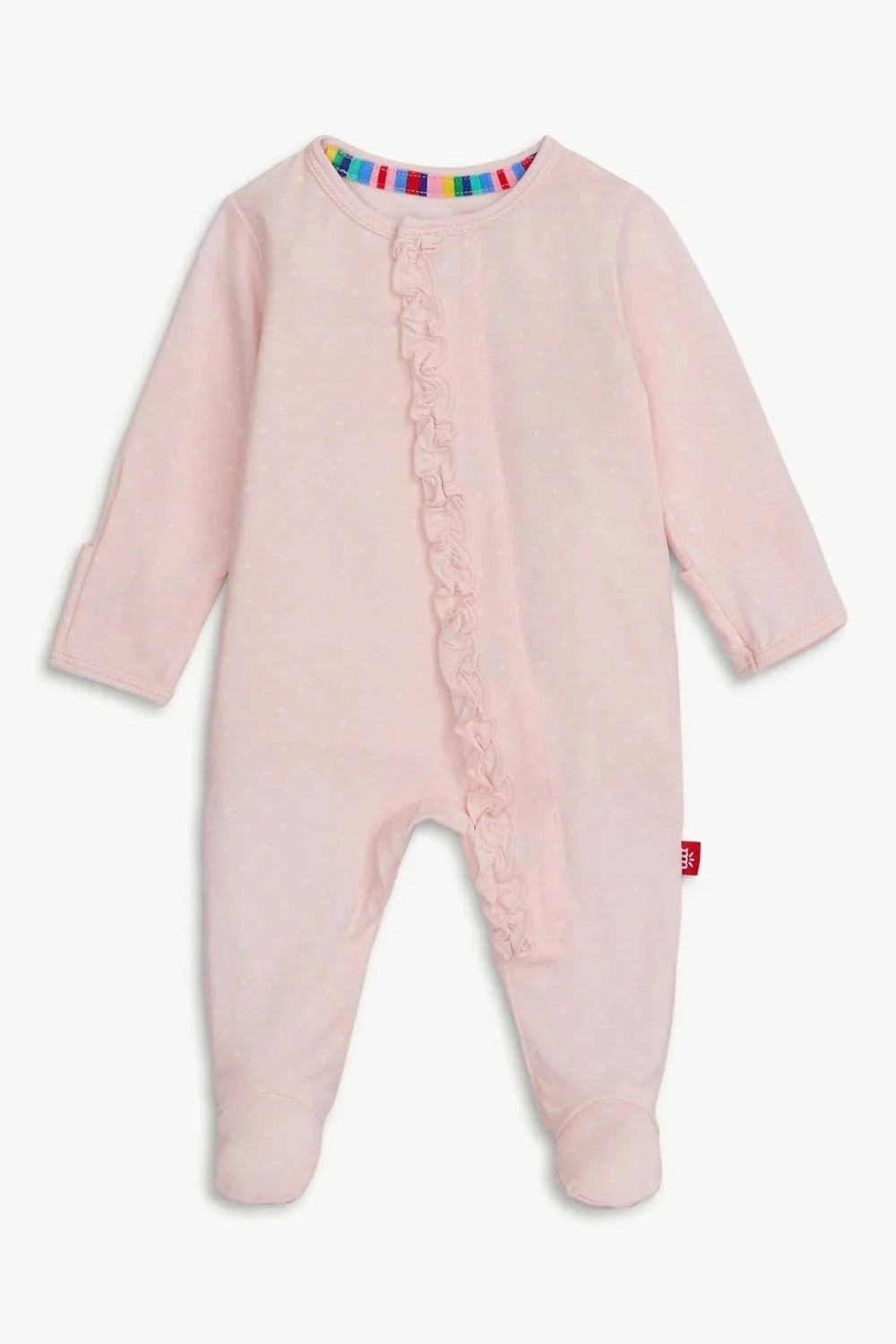 Magnetic me pin dot pink ruffle