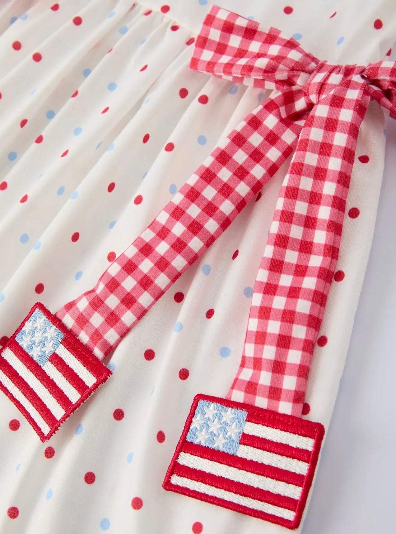 4th of July flag Romper
