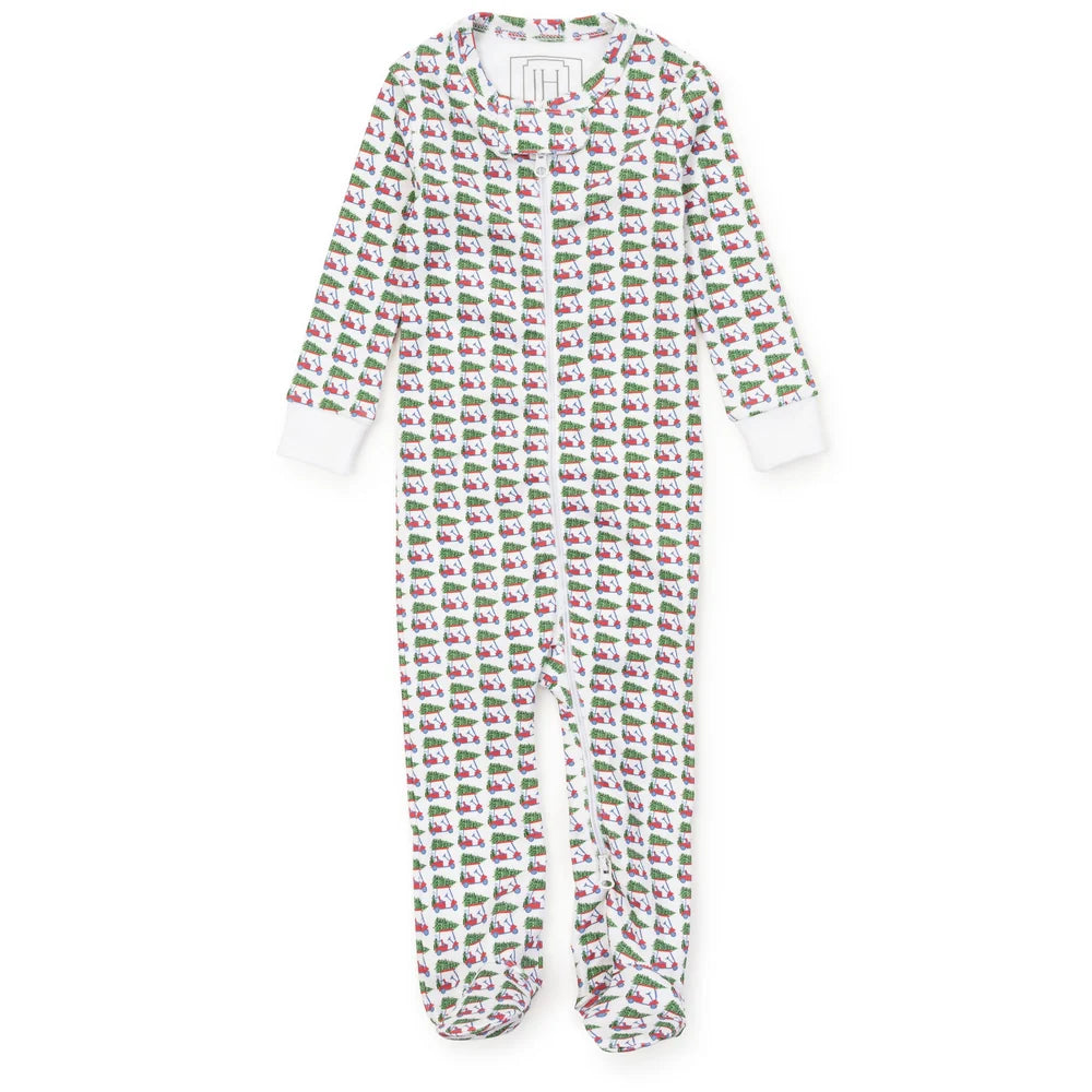Parker Boys' Zipper Pajama - Christmas at the club