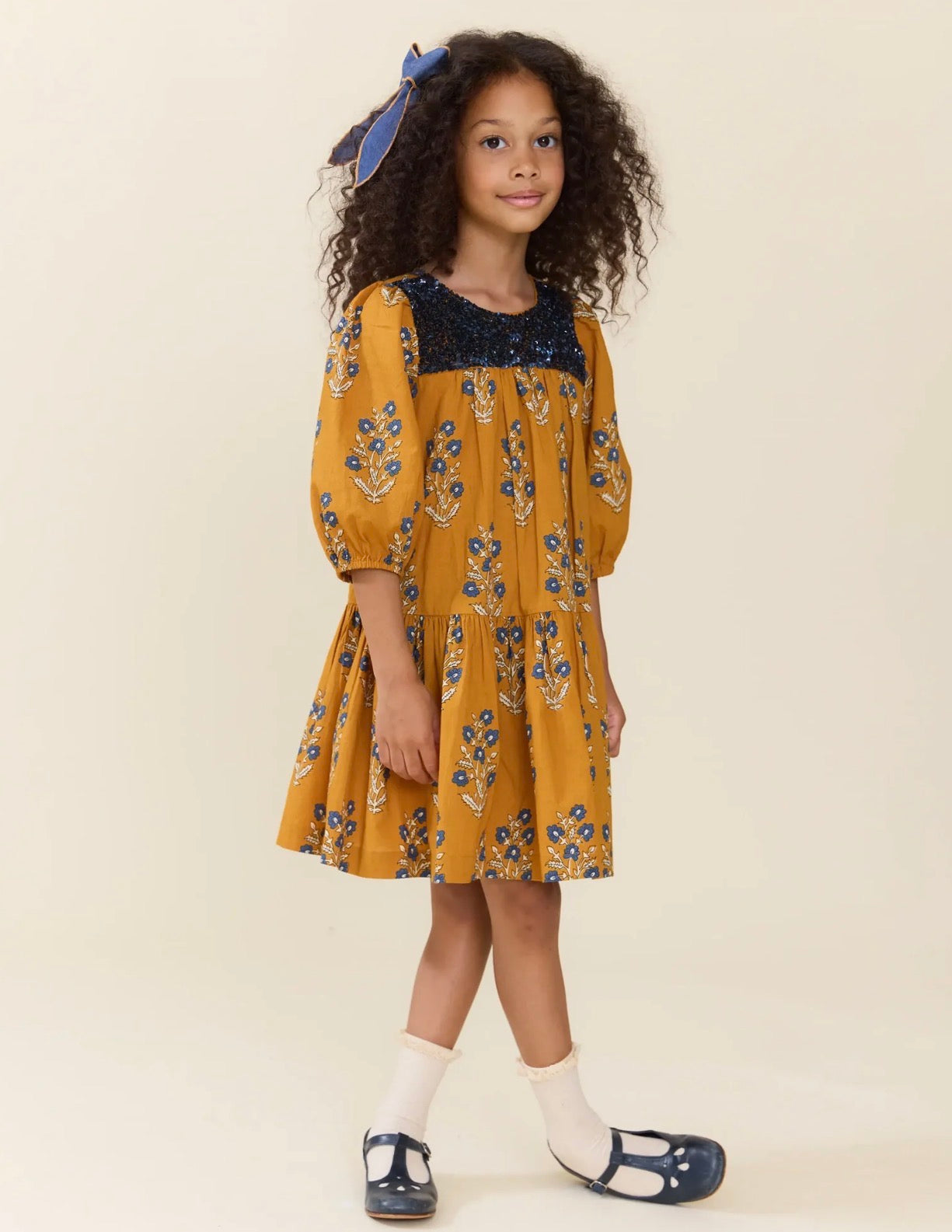 Girls Fiona Dress Harvest Dewdrop