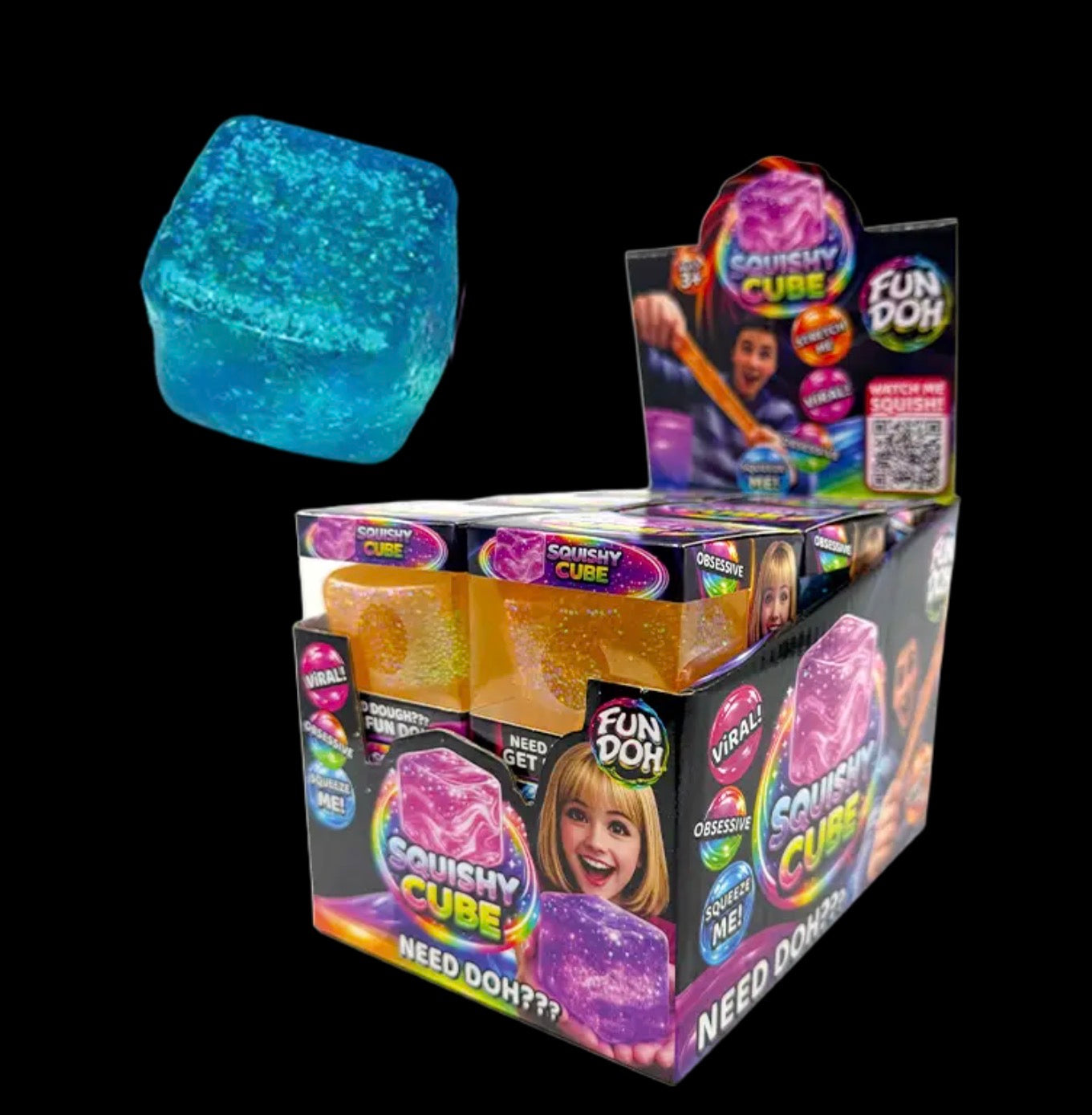 Fun Doh Squishy Cube