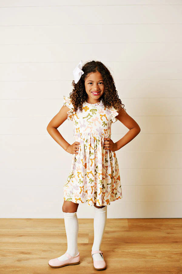 Autumn Ribbons bow Dress