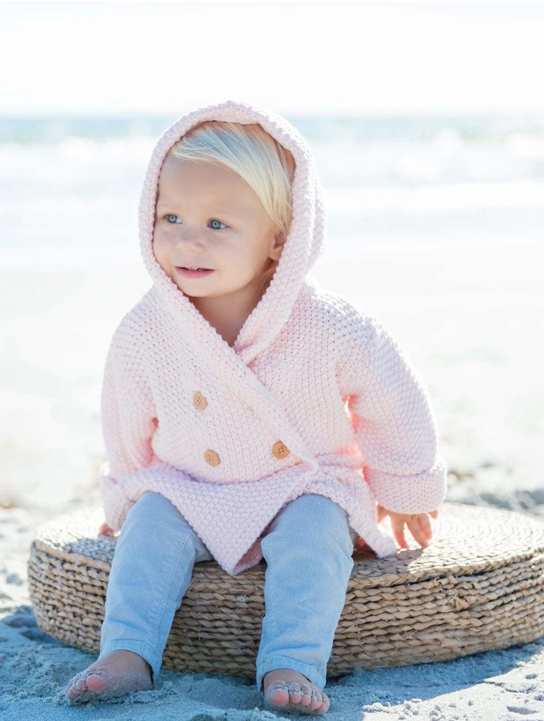 Baby Crochet Knit Hoodie jacket