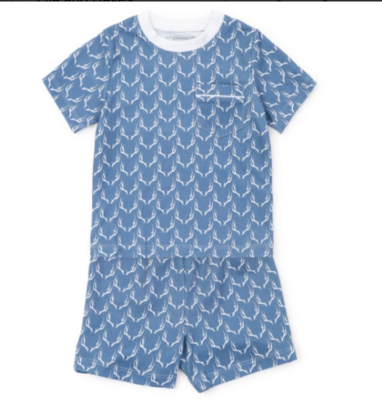Charles Boys’ Shorts Set Rustic Antlers