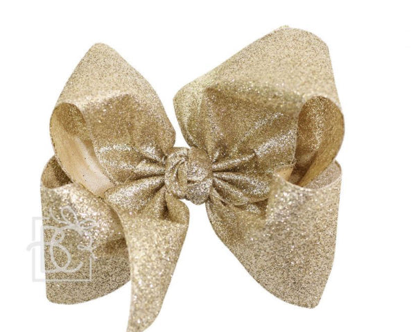 5.5 Glitter Metallic Bow on Clip