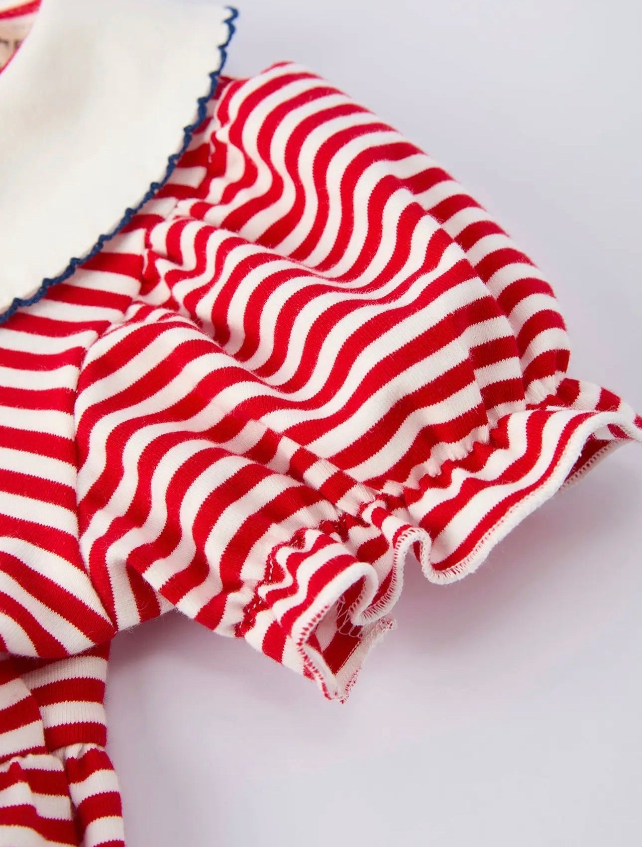 4th of July patriotic knit appliqué bow dress