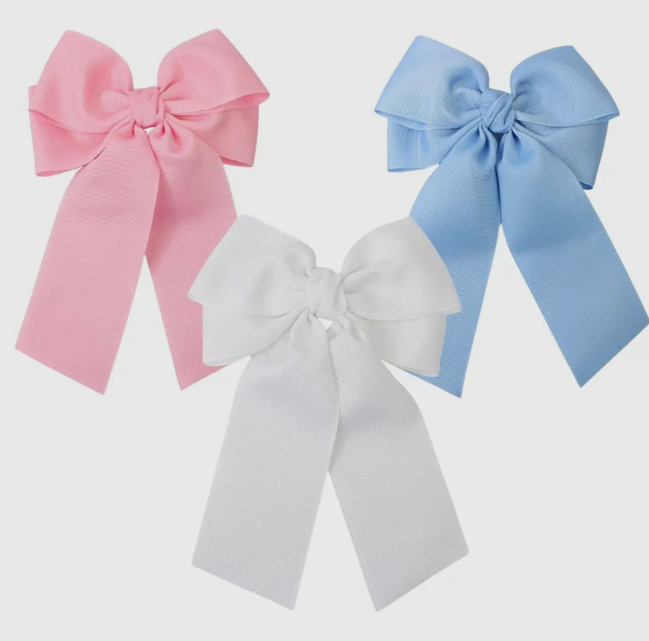 PRE ORDER Grosgrain Double Tail bow on alligator clip