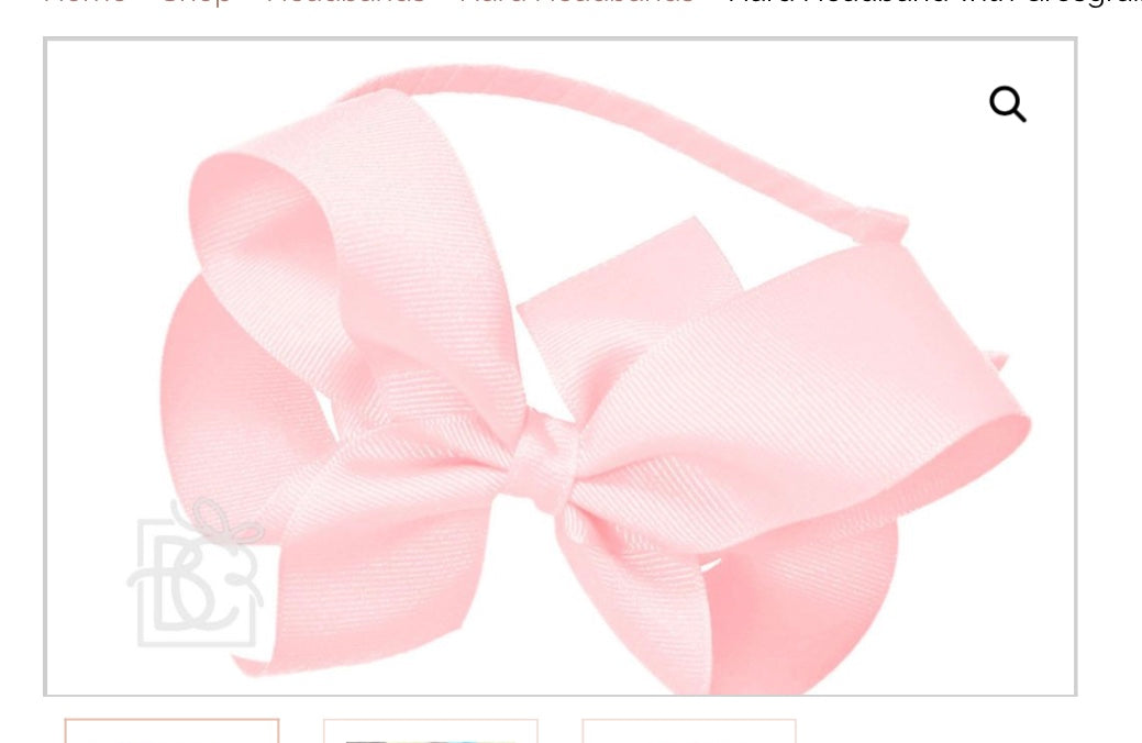 5.5” (hard) Headband Bow