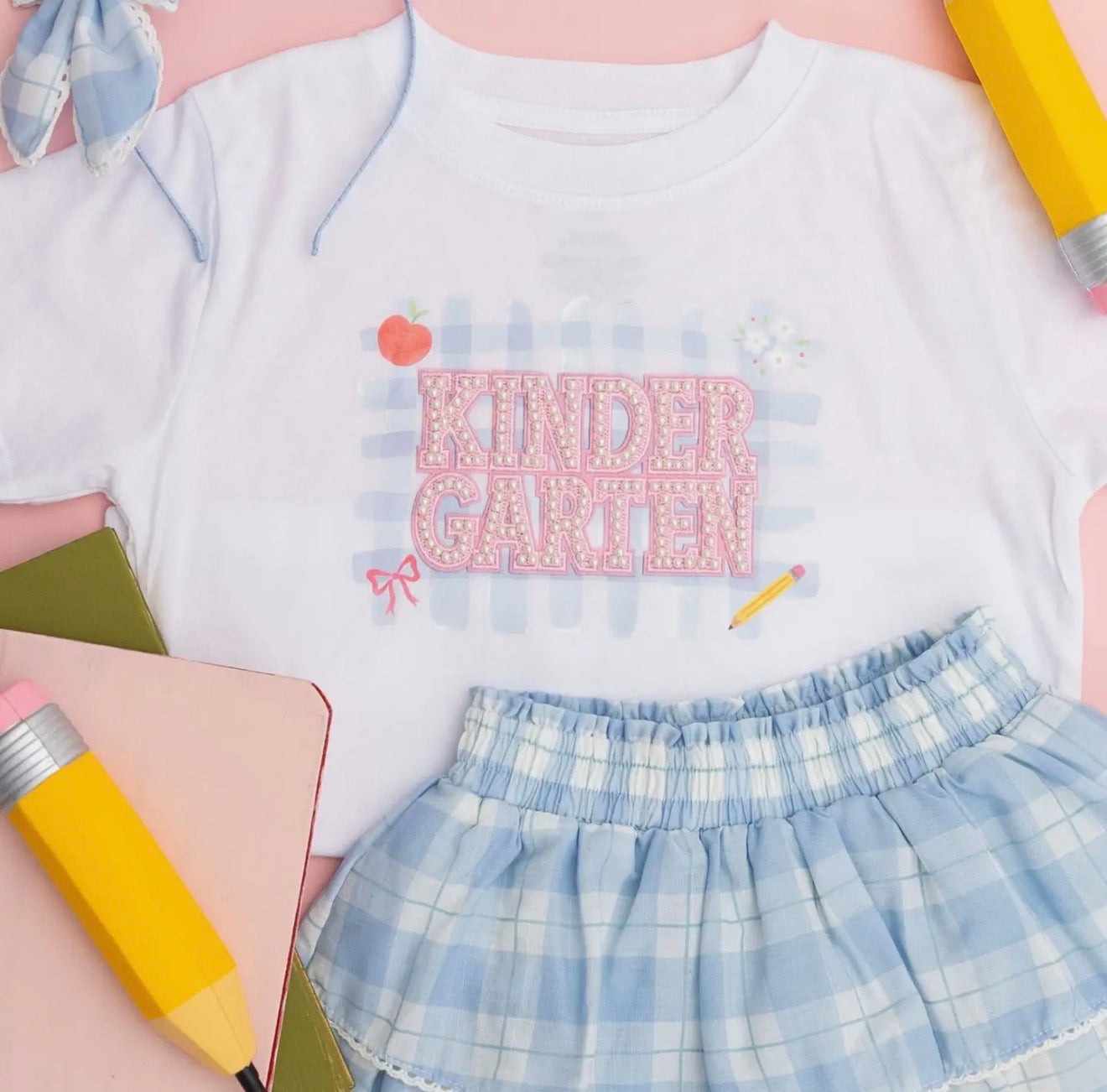 Kindergarten pearl patch school tee