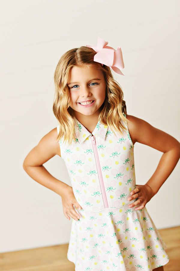 Racquet collar tennis dress