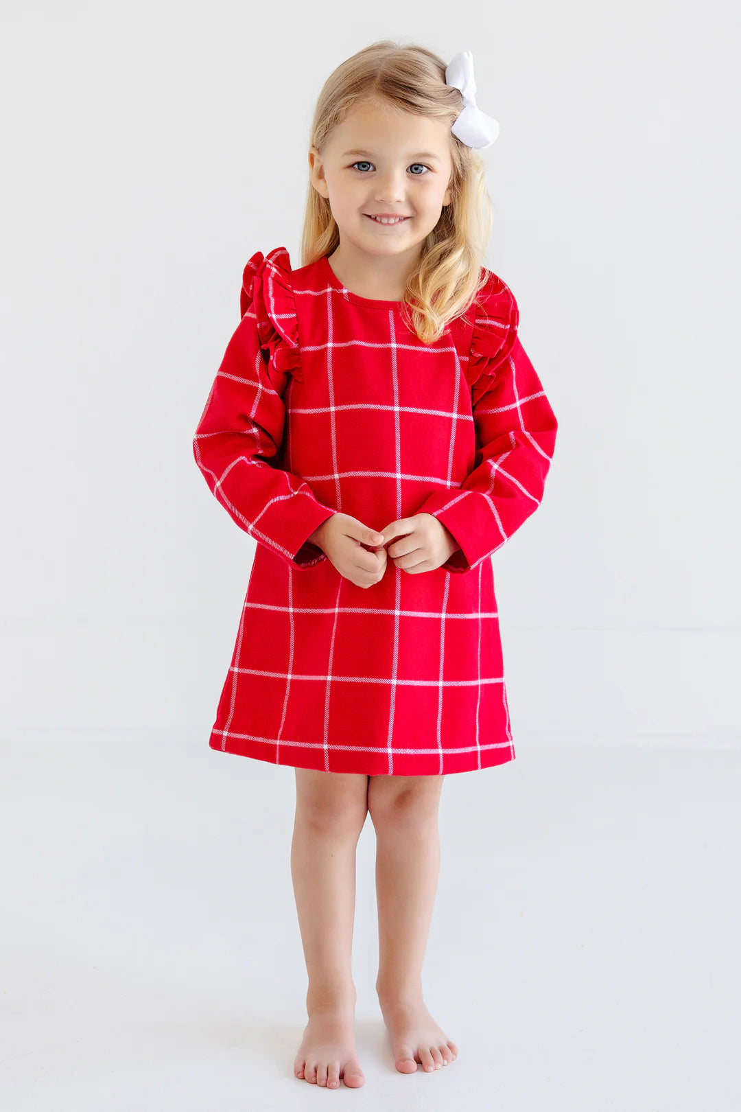 Ruehling Ruffle Dress Long Sleeve