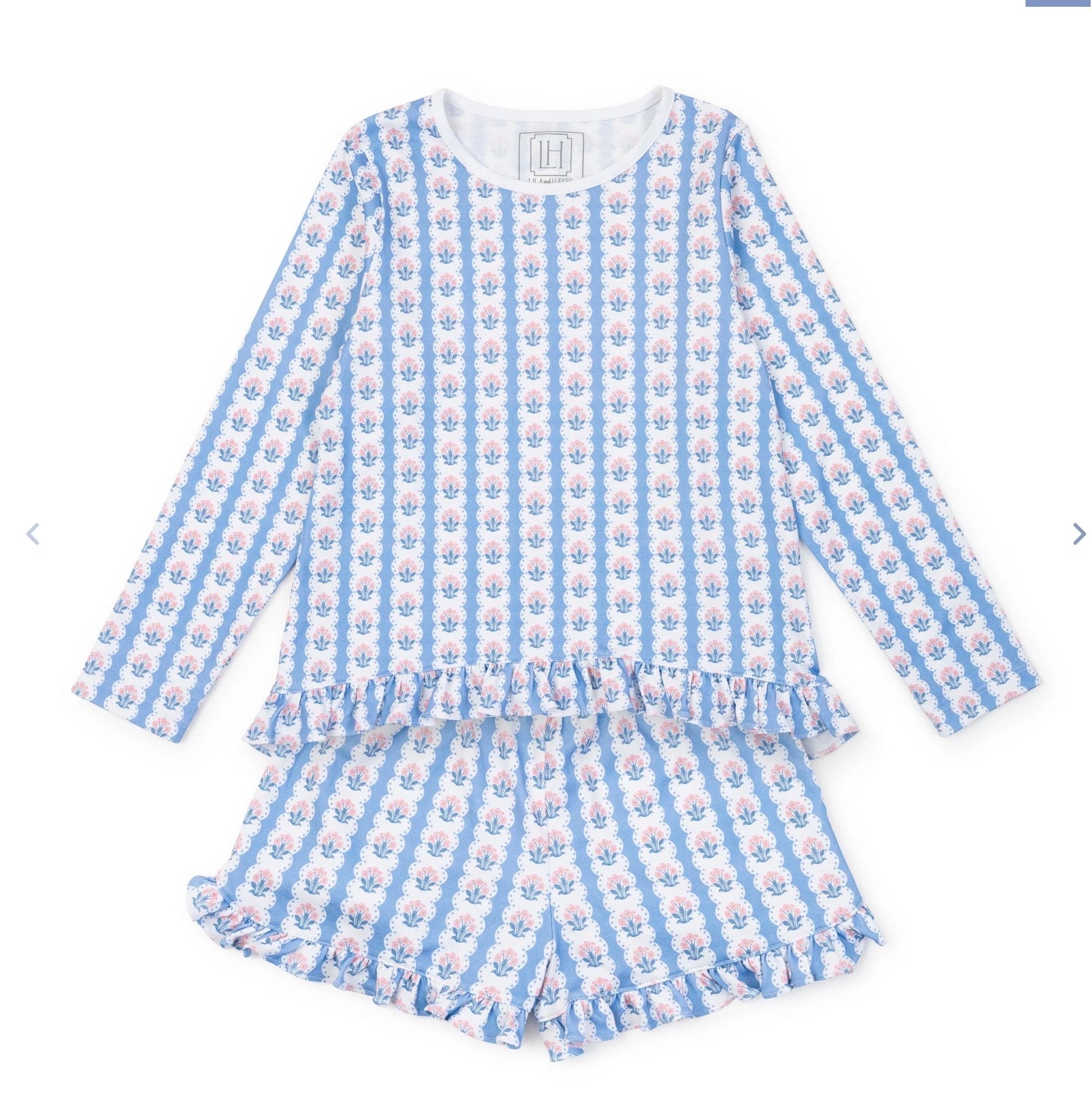 Rorie Girls’ Short Set - Harvest Ribbon Floral