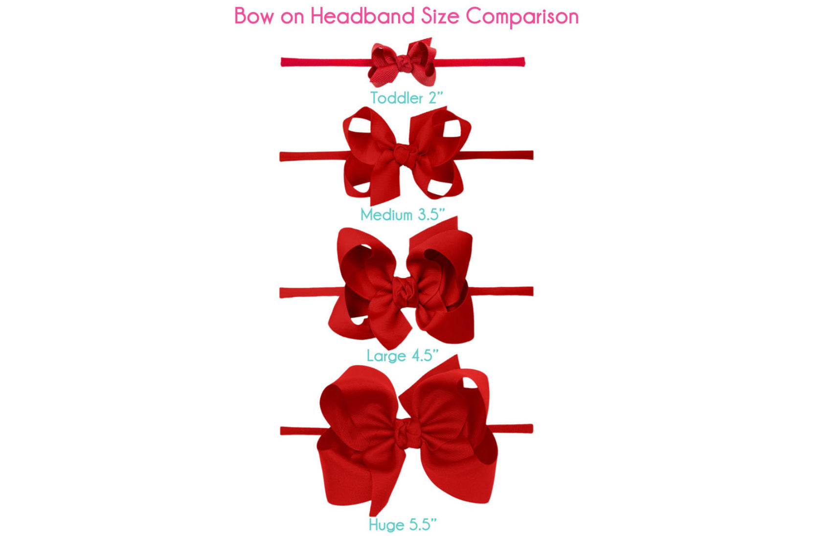 5.5” (hard) Headband Bow