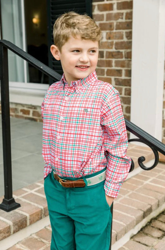 J. Bailey Boys Sport Polo Shirt - Baseball Print main image 0