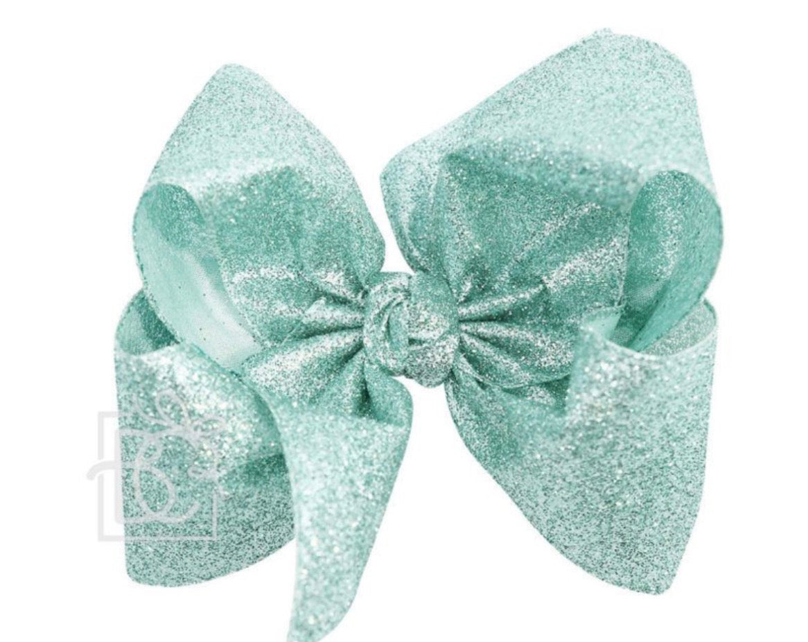 5.5 Glitter Metallic Bow on Clip