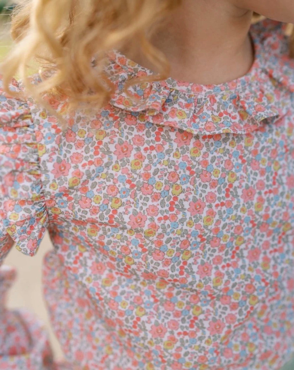 Evelyn Blouse Long Sleeve- Autumn Garden