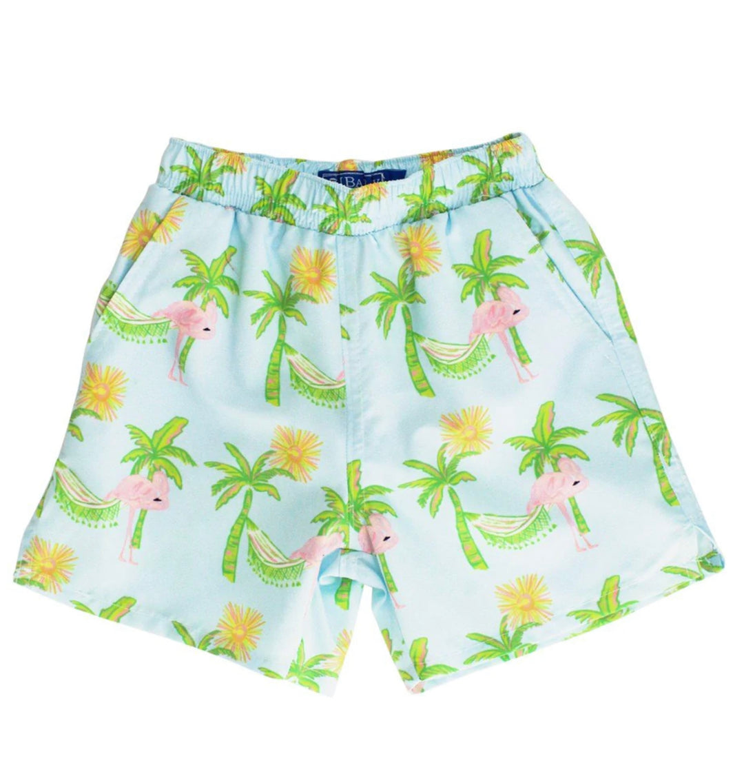 Bailey Boys J. Bailey Pull On Shorts - Sailor Blue Stripe Seersucker